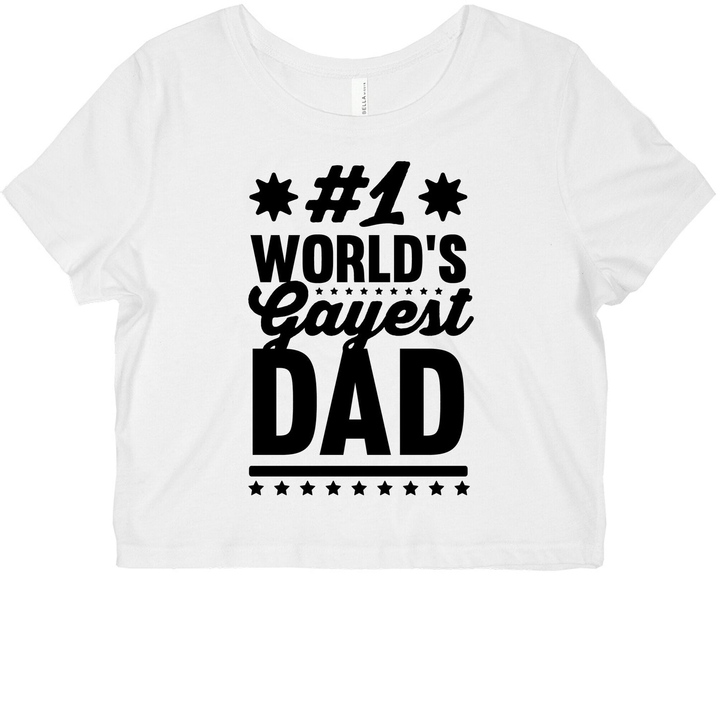 #1 World's Gayest Dad Graphic Baby Tee