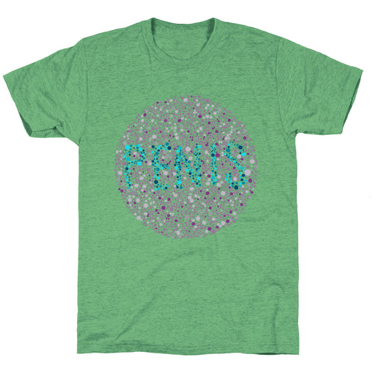 Color Blind Test ( Penis ) Unisex Triblend Tee