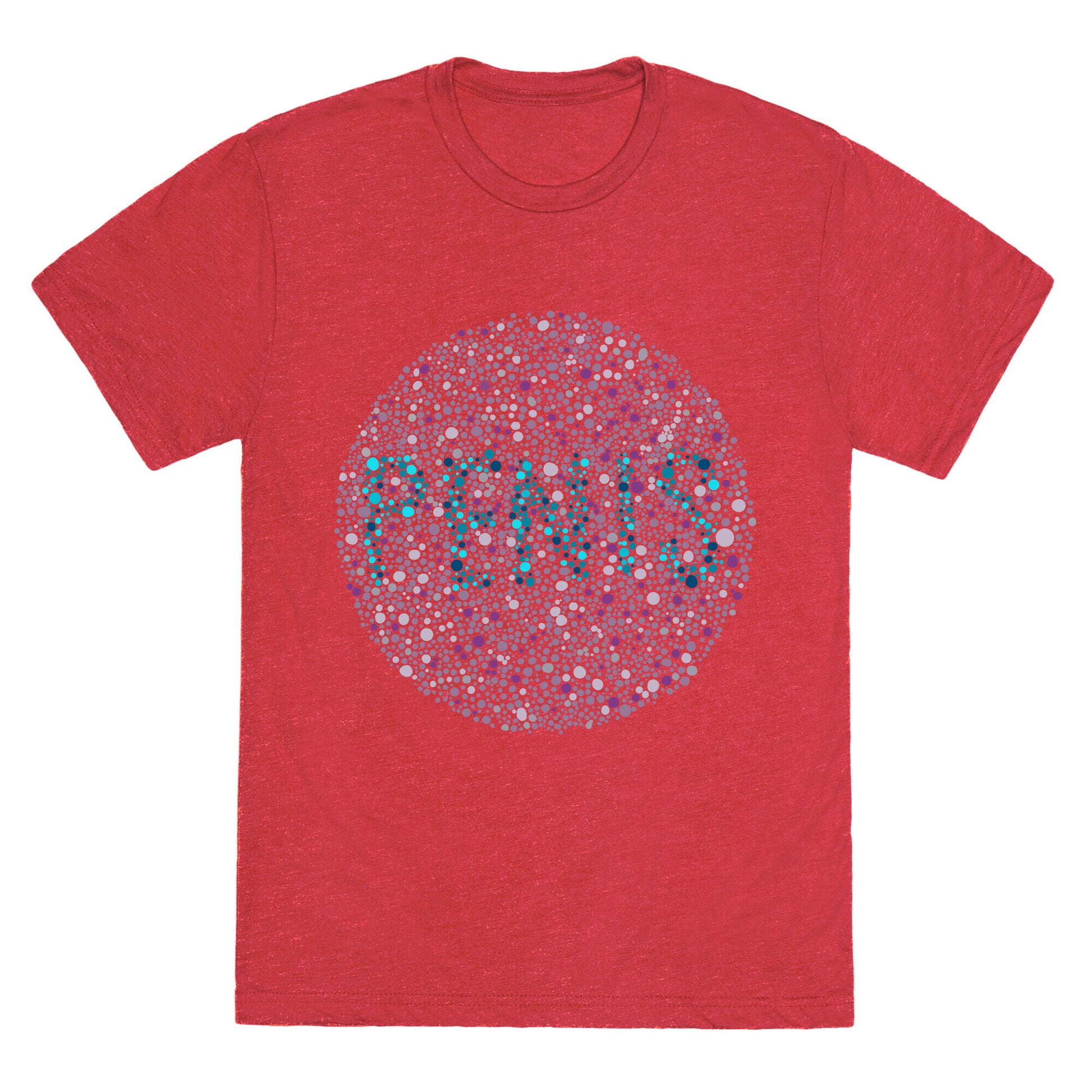 Color Blind Test ( Penis ) Unisex Triblend Tee