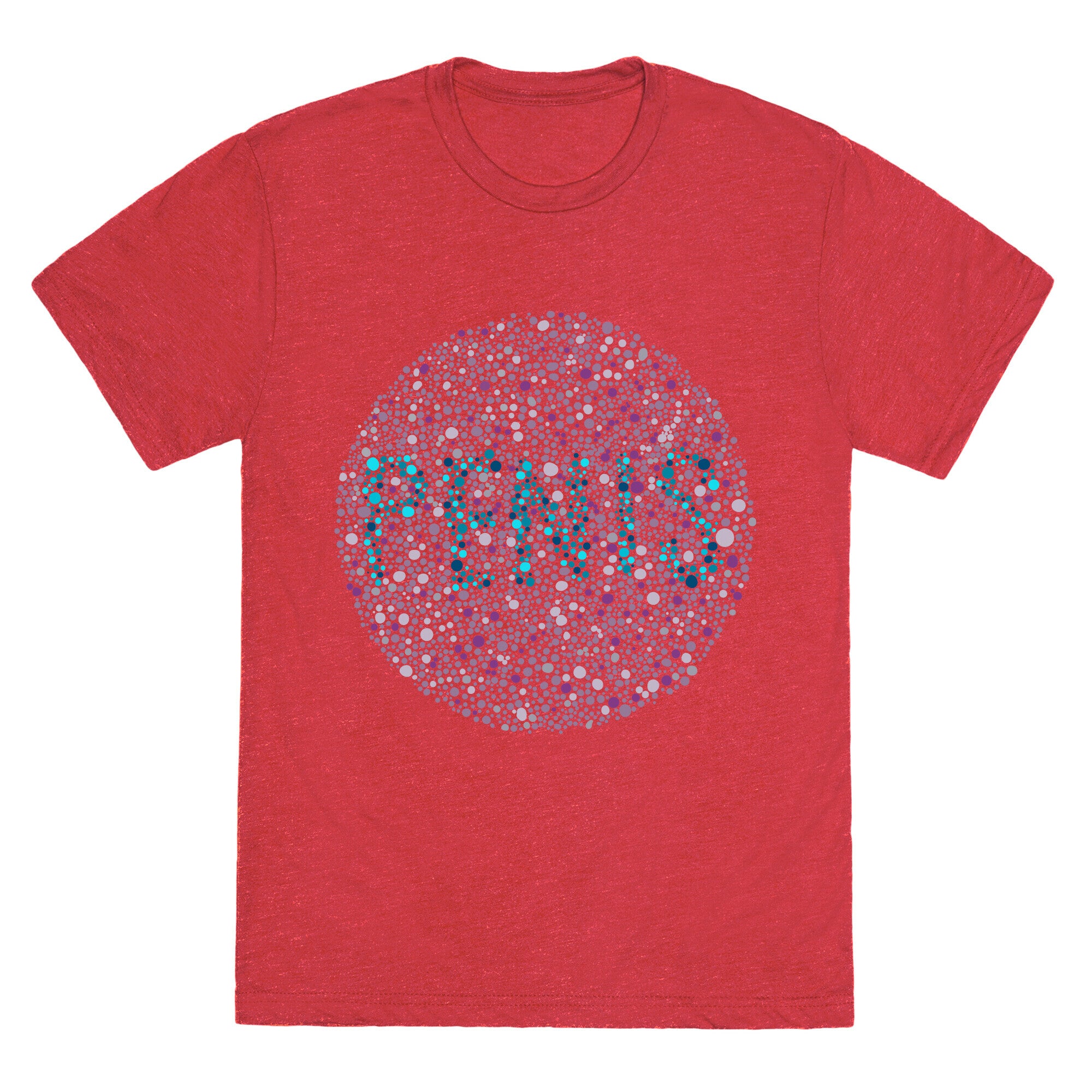Color Blind Test ( Penis ) Unisex Triblend Tee