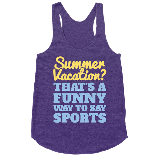 Summer Sports Racerback Tank