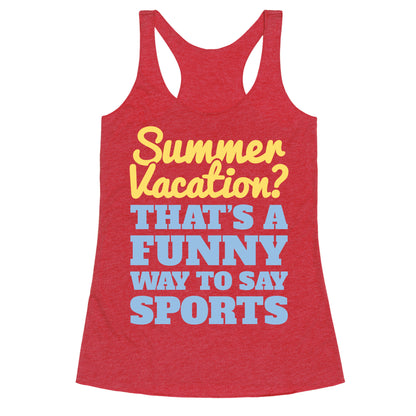 Summer Sports Racerback Tank