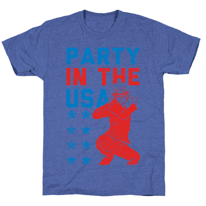Party In The USA Uncle Sam Unisex Triblend Tee
