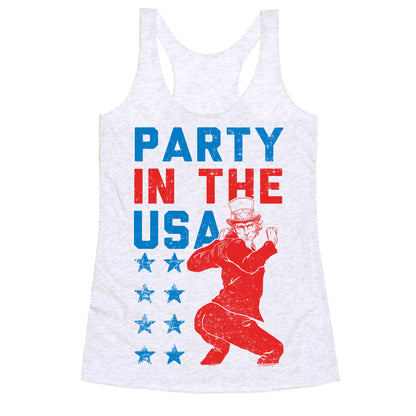 Party In The USA Uncle Sam Racerback Tank