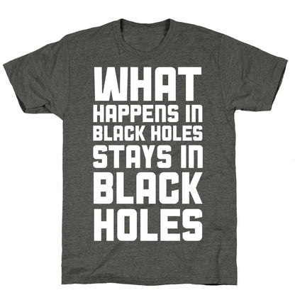 What Happens in Black Holes Unisex Triblend Tee
