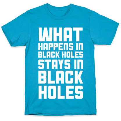 What Happens in Black Holes Unisex Triblend Tee