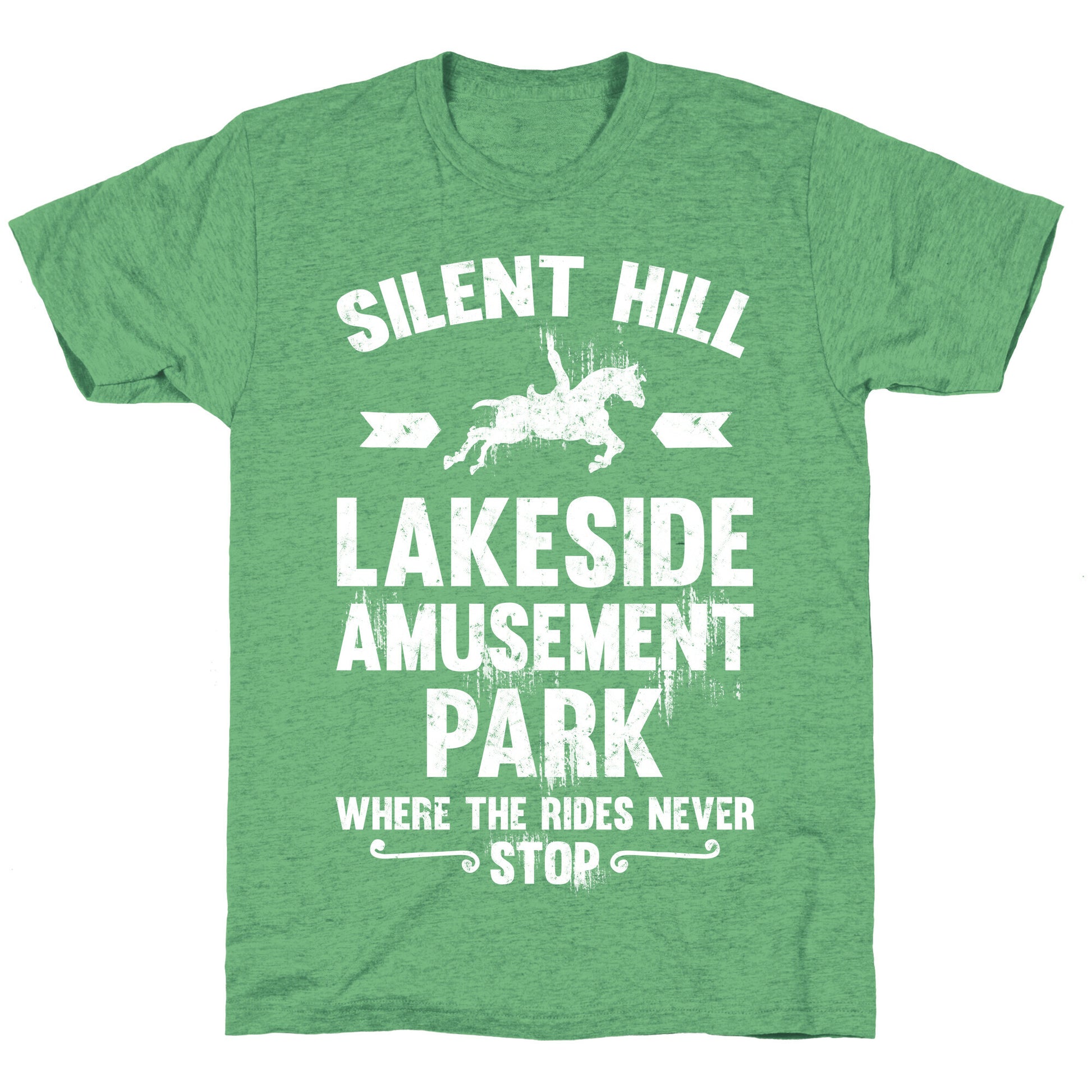 Silent Hill Lakeside Amusement Park Where The Rides Never Stop Unisex Triblend Tee