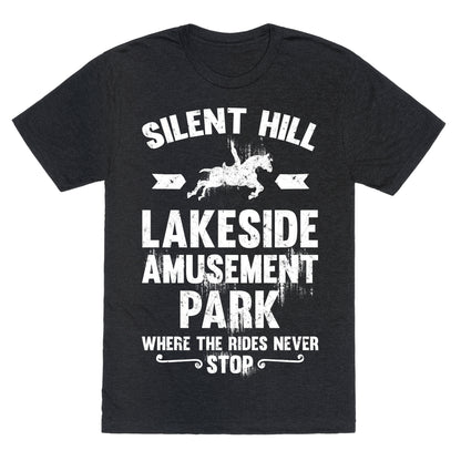 Silent Hill Lakeside Amusement Park Where The Rides Never Stop Unisex Triblend Tee