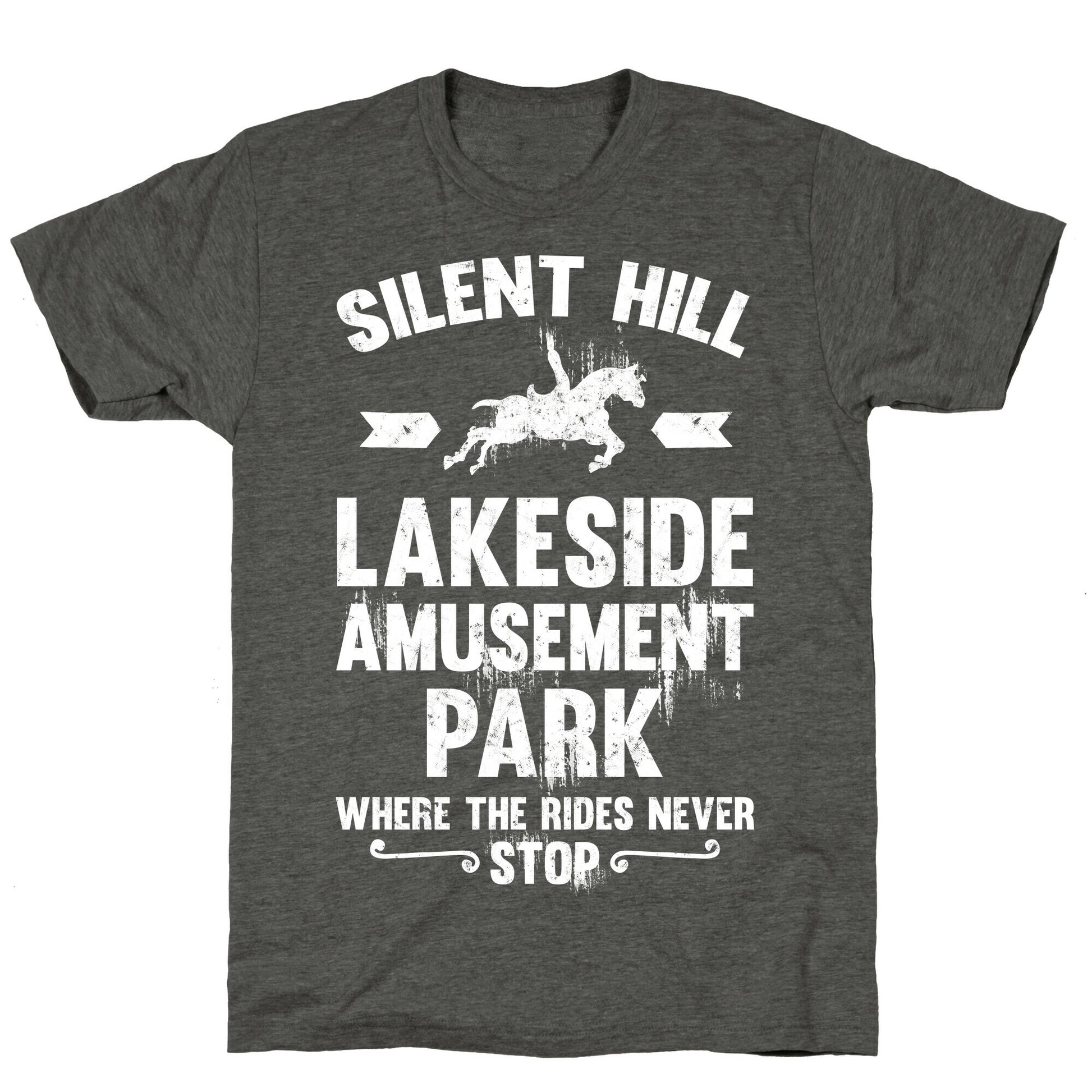 Silent Hill Lakeside Amusement Park Where The Rides Never Stop Unisex Triblend Tee