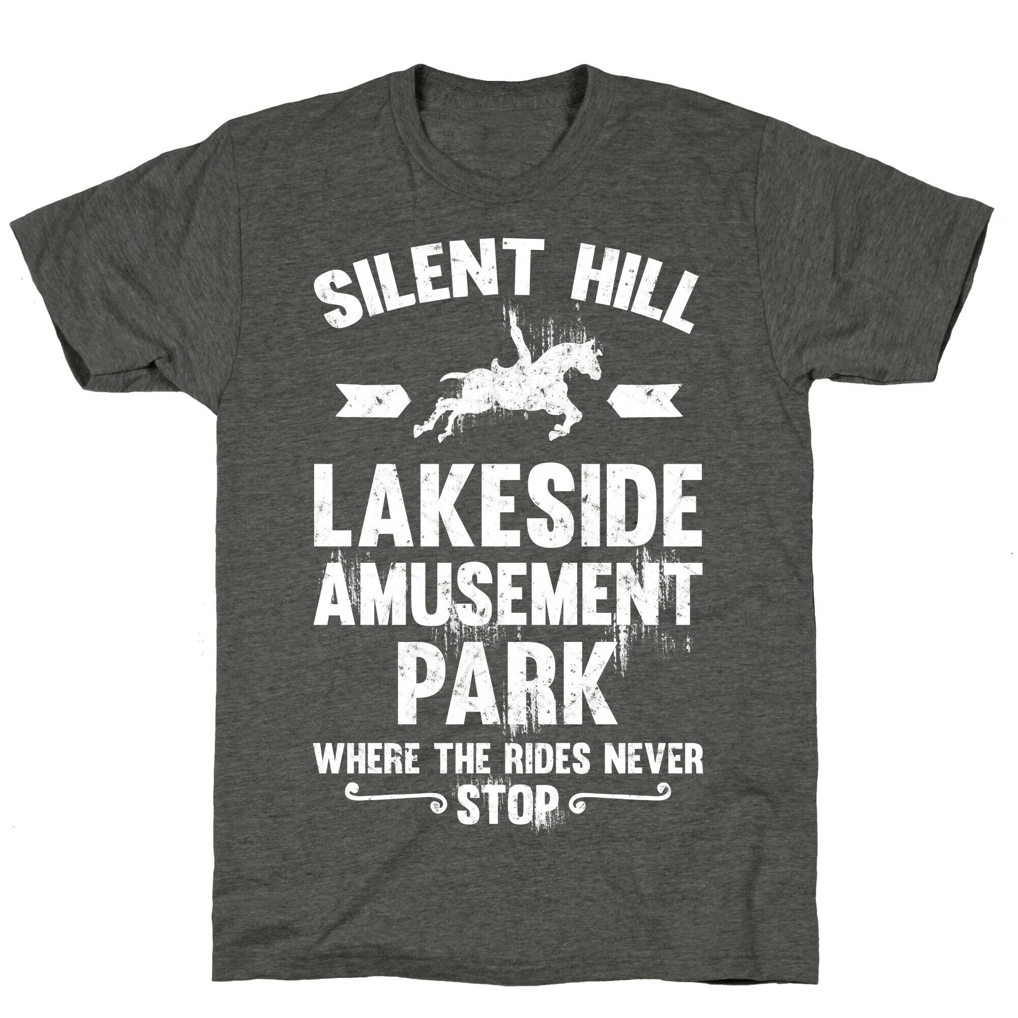 Silent Hill Lakeside Amusement Park Where The Rides Never Stop Unisex Triblend Tee