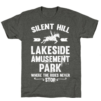 Silent Hill Lakeside Amusement Park Where The Rides Never Stop Unisex Triblend Tee