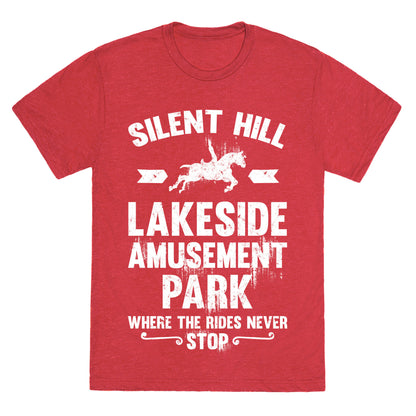 Silent Hill Lakeside Amusement Park Where The Rides Never Stop Unisex Triblend Tee