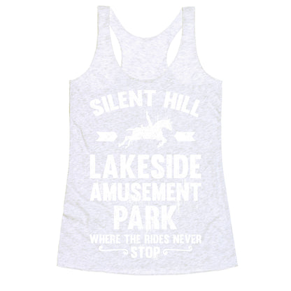 Silent Hill Lakeside Amusement Park Where The Rides Never Stop Racerback Tank