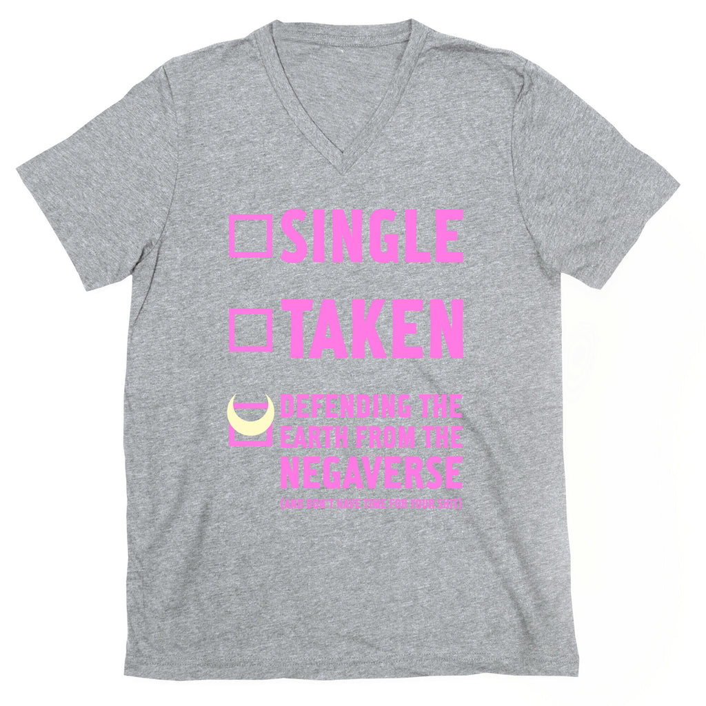 Single, Taken, Sailor Moon V-Neck
