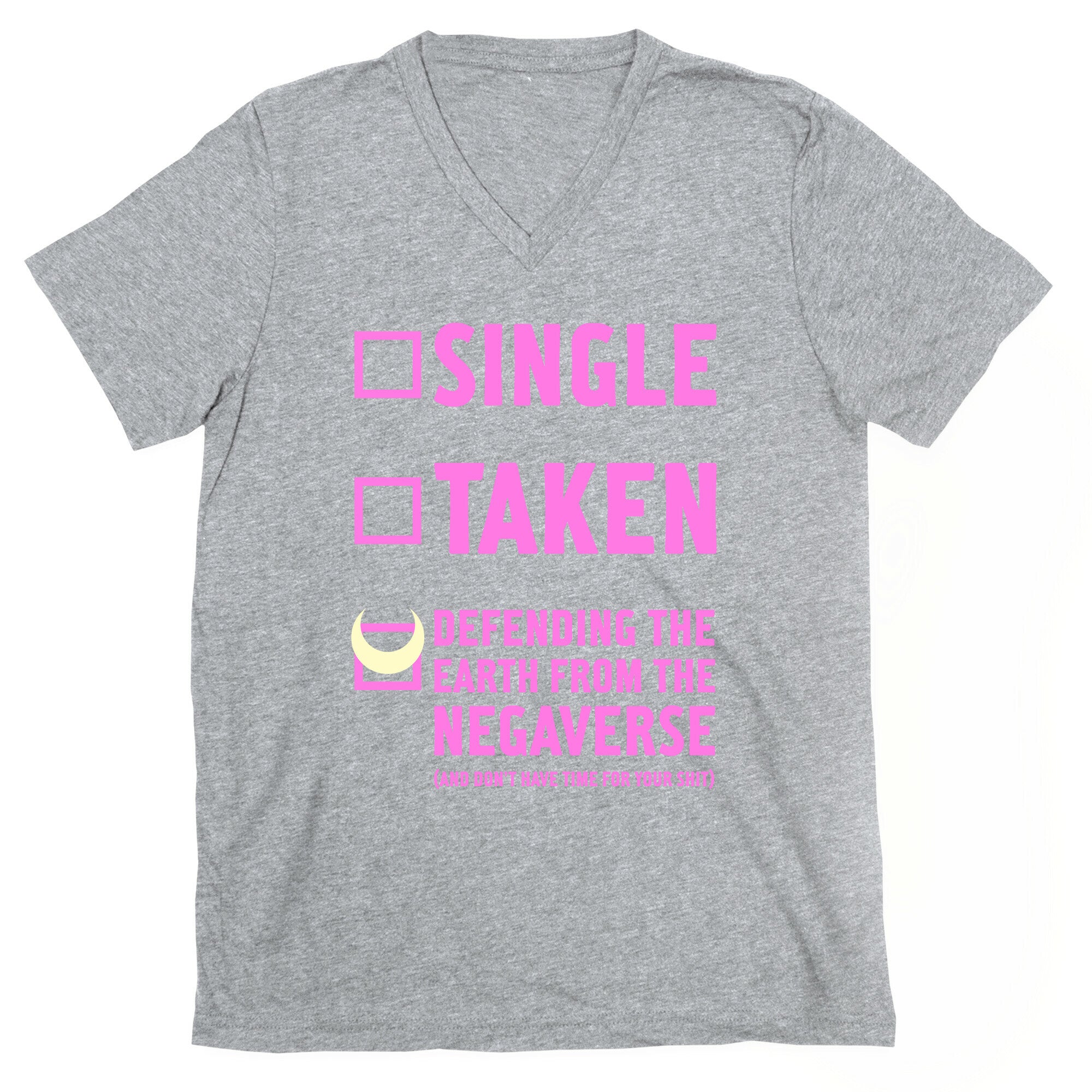 Single, Taken, Sailor Moon V-Neck