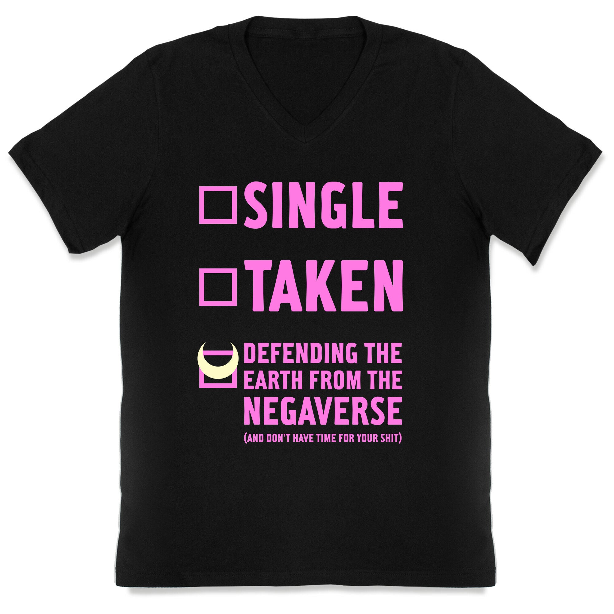 Single, Taken, Sailor Moon V-Neck