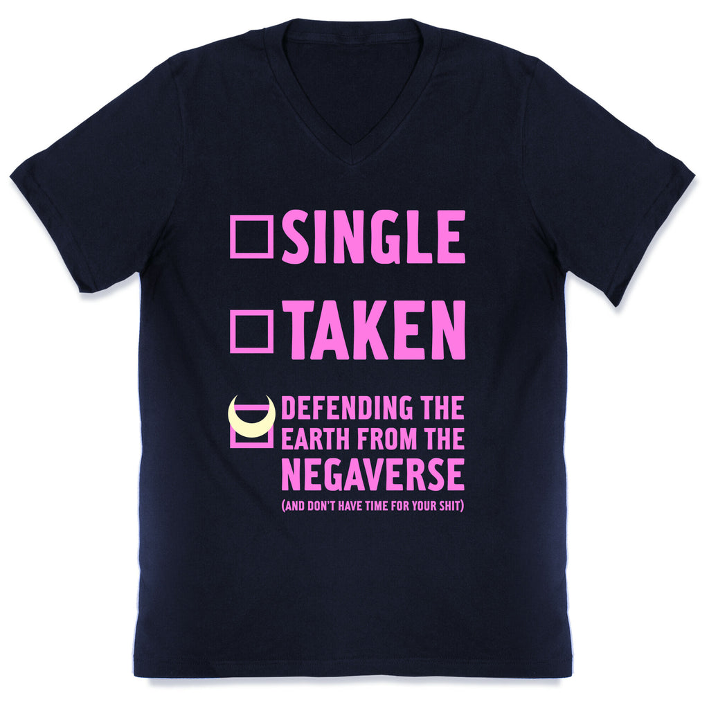Single, Taken, Sailor Moon V-Neck