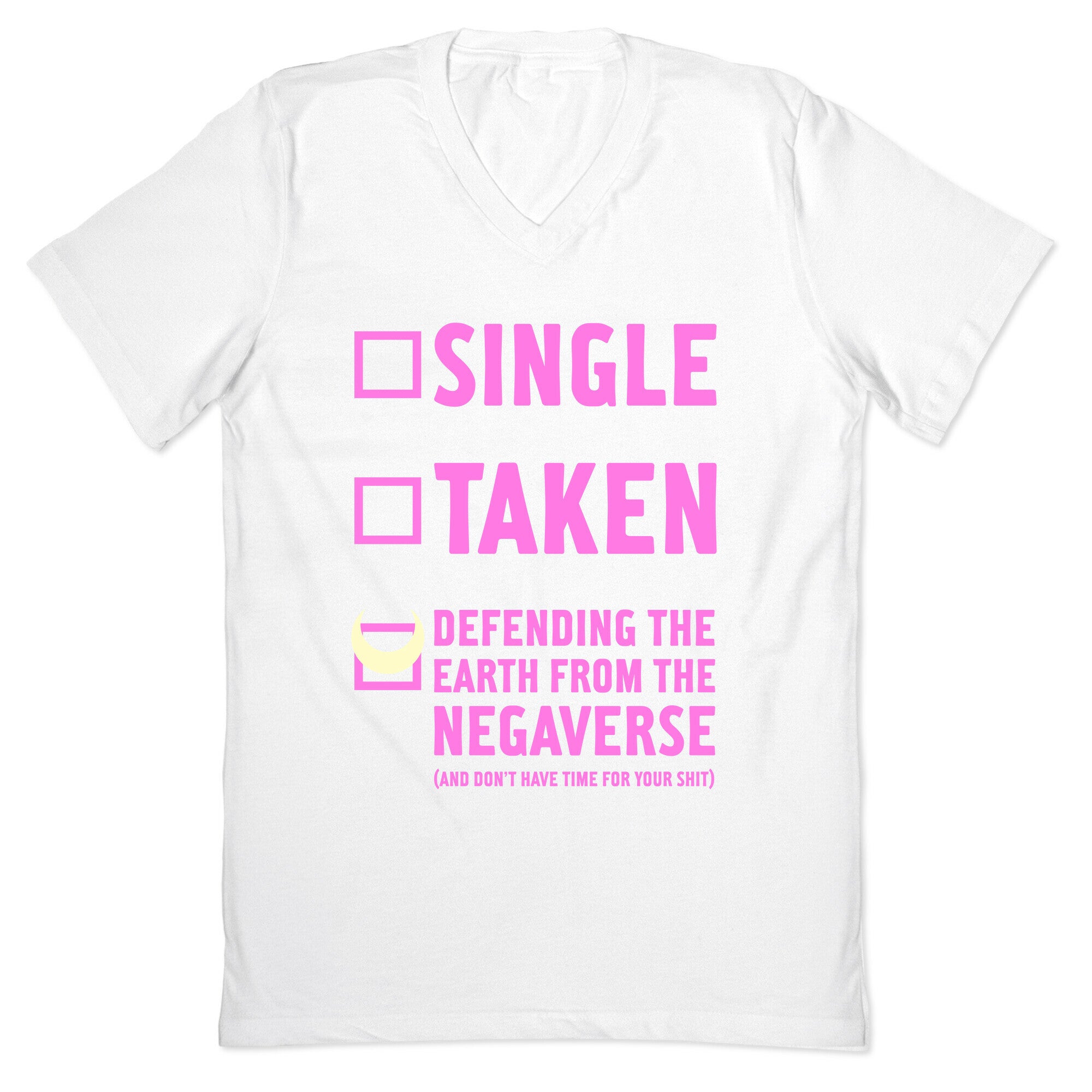 Single, Taken, Sailor Moon V-Neck