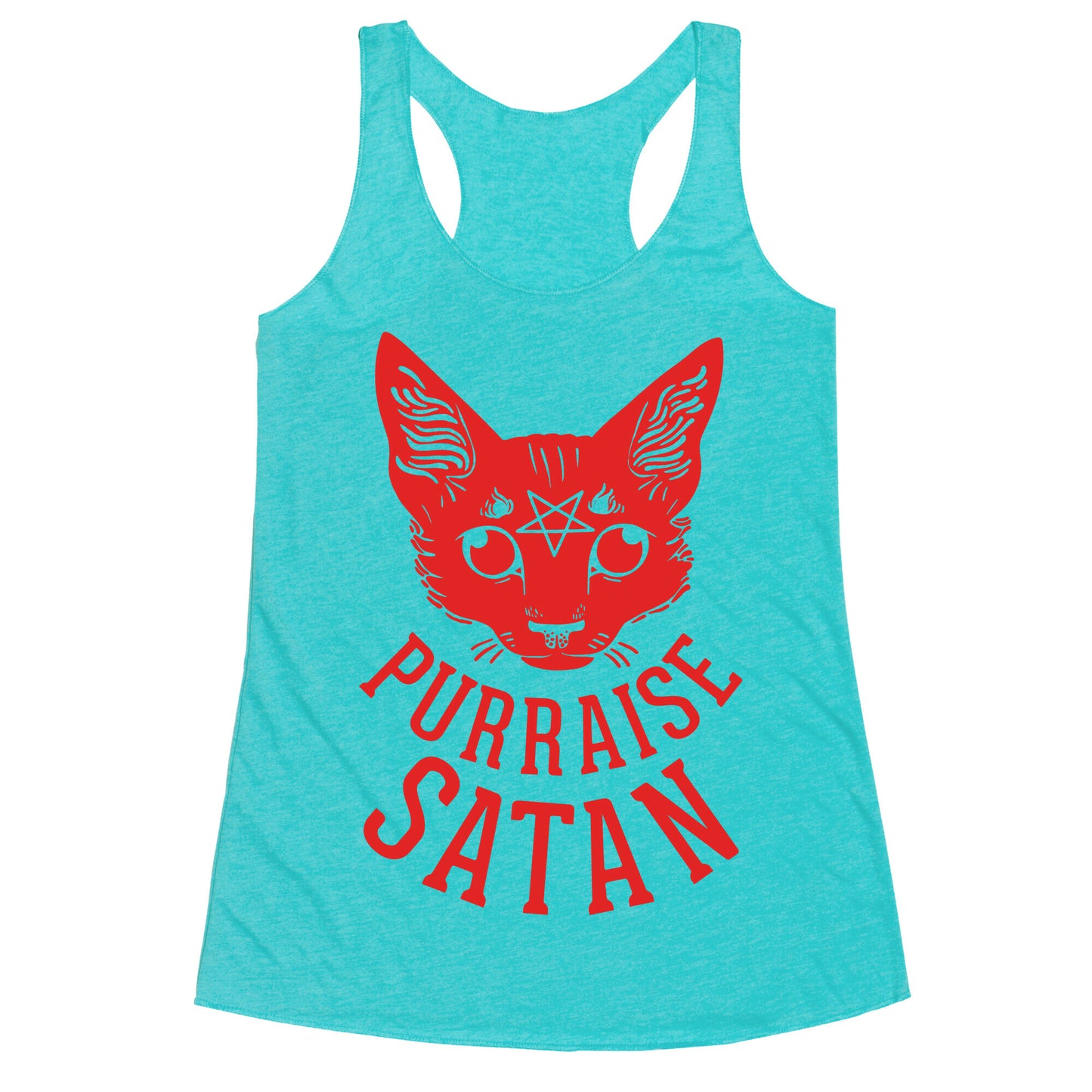 Purraise Satan Racerback Tank