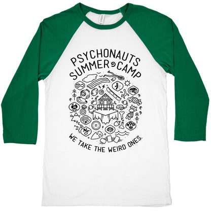 Psychonauts Summer Camp Baseball Tee