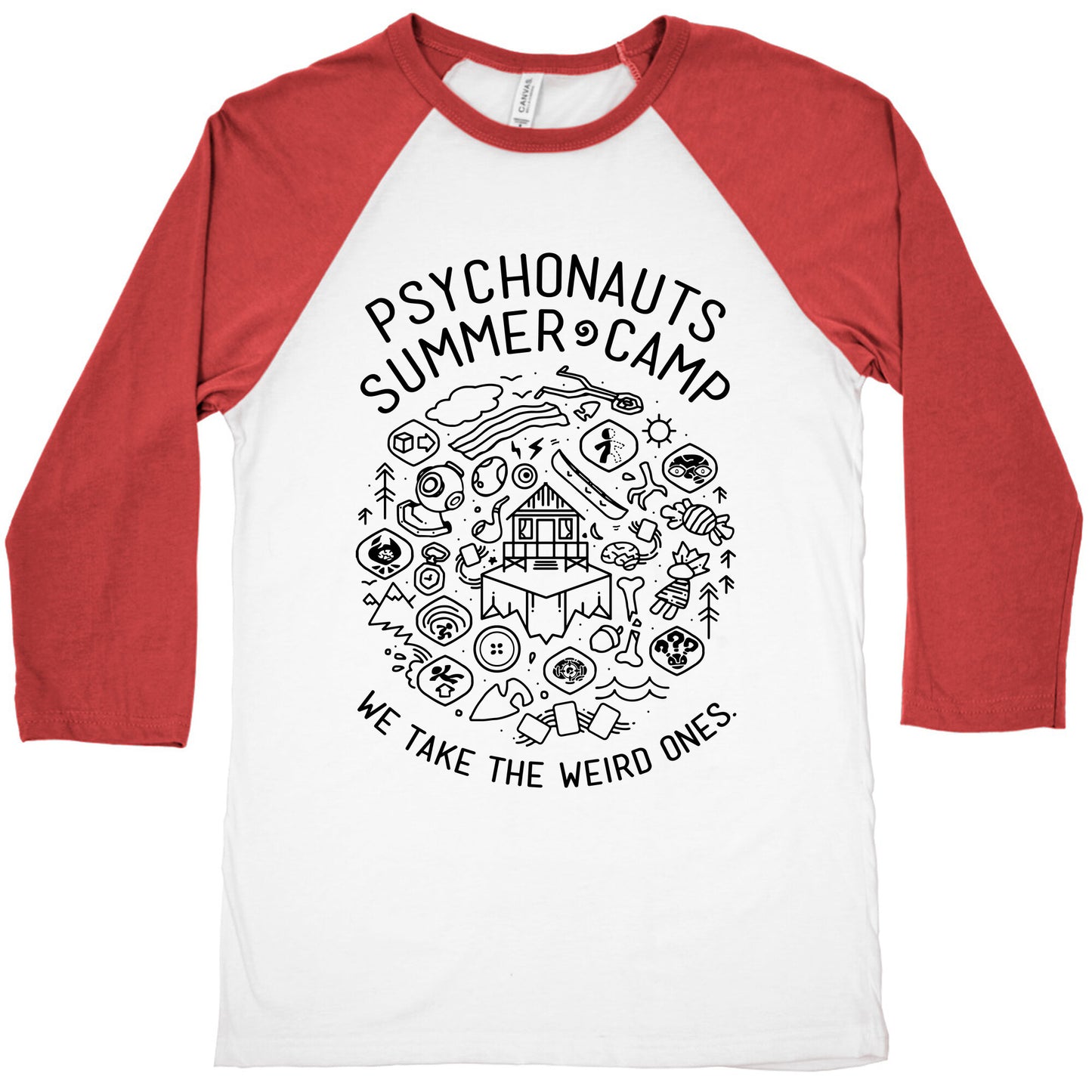 Psychonauts Summer Camp Baseball Tee