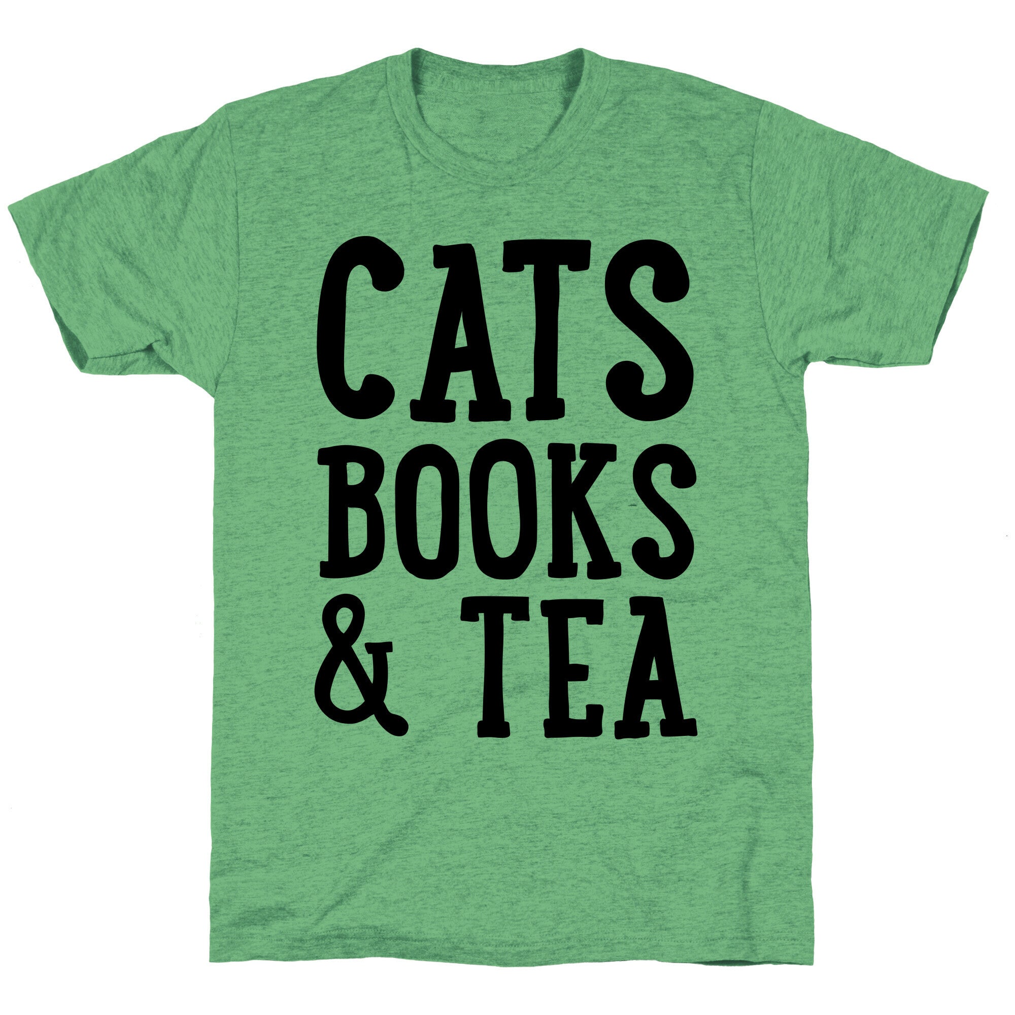 Cats, Books & Tea Unisex Triblend Tee