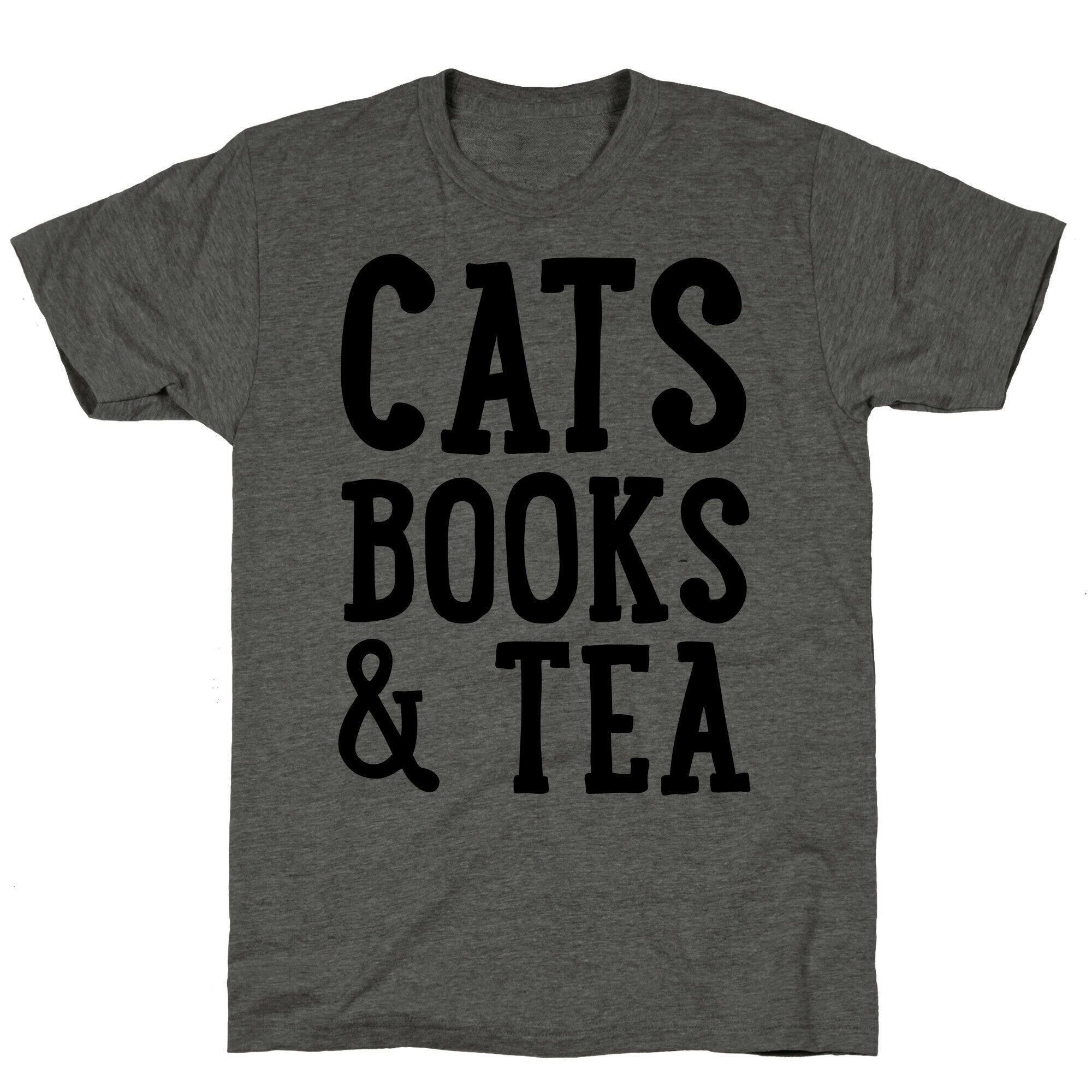Cats, Books & Tea Unisex Triblend Tee