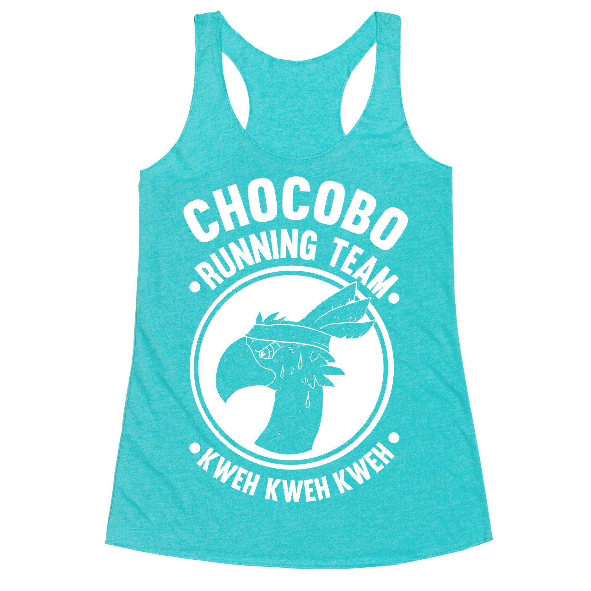 Chocobo Running Team Kweh! Racerback Tank