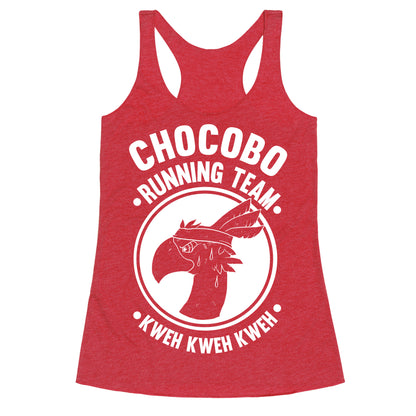 Chocobo Running Team Kweh! Racerback Tank