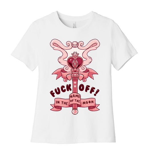 Fuck Off! In The Name Of The Moon Women's Cotton Tee