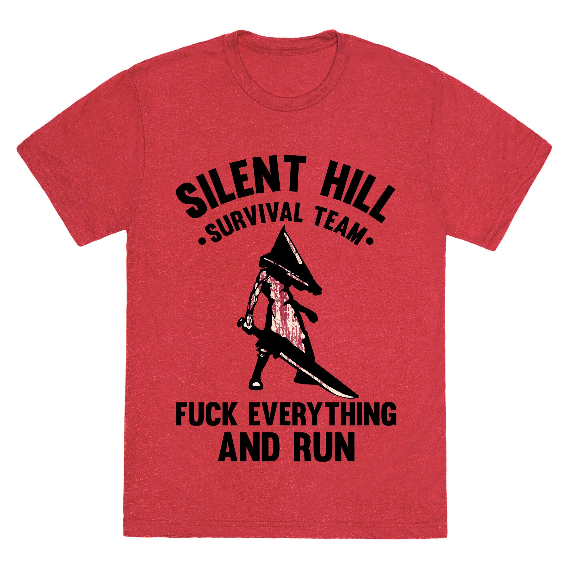 Silent Hill Survival Team Fuck Everything And Run Unisex Triblend Tee