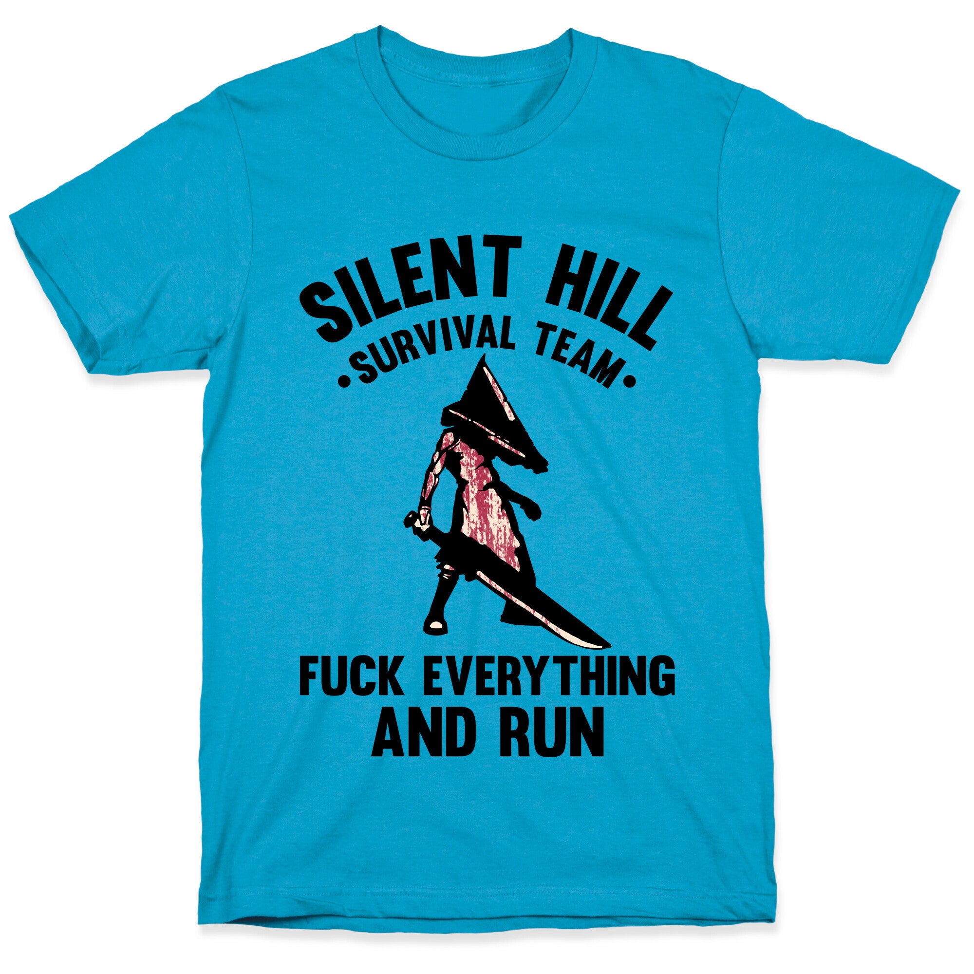 Silent Hill Survival Team Fuck Everything And Run Unisex Triblend Tee