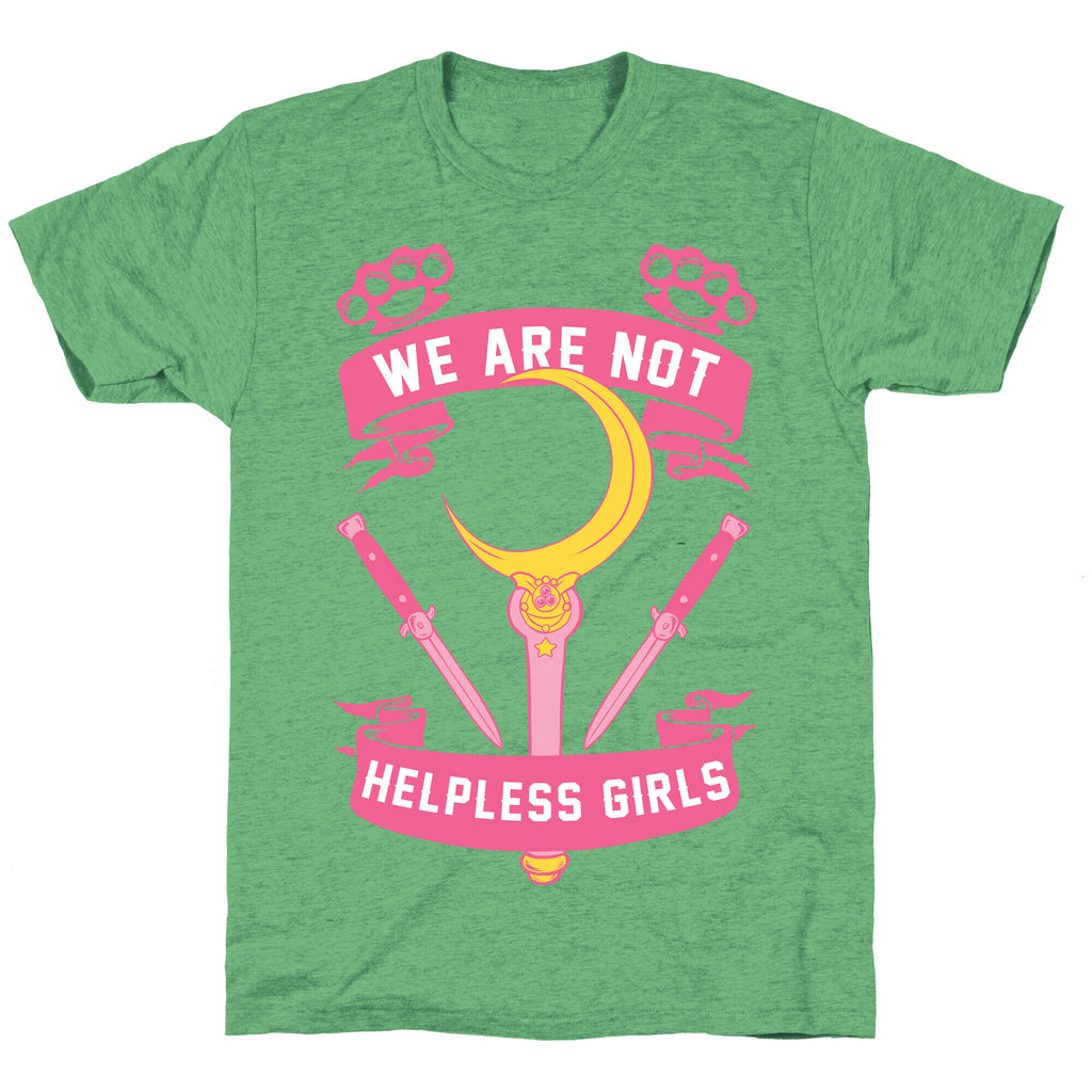 We Are Not Helpless Girls Moon Parody Unisex Triblend Tee