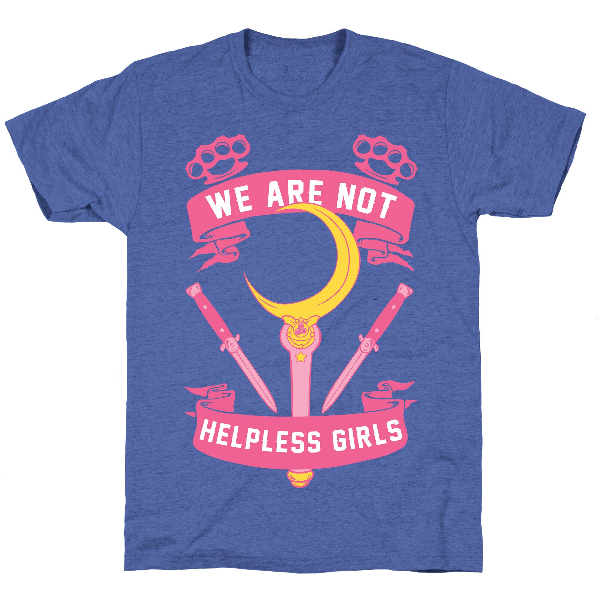 We Are Not Helpless Girls Moon Parody Unisex Triblend Tee