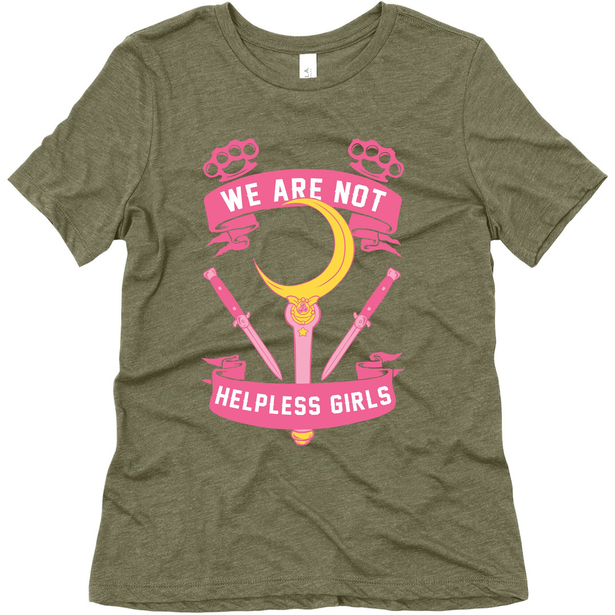 We Are Not Helpless Girls Moon Parody Women's Triblend Tee