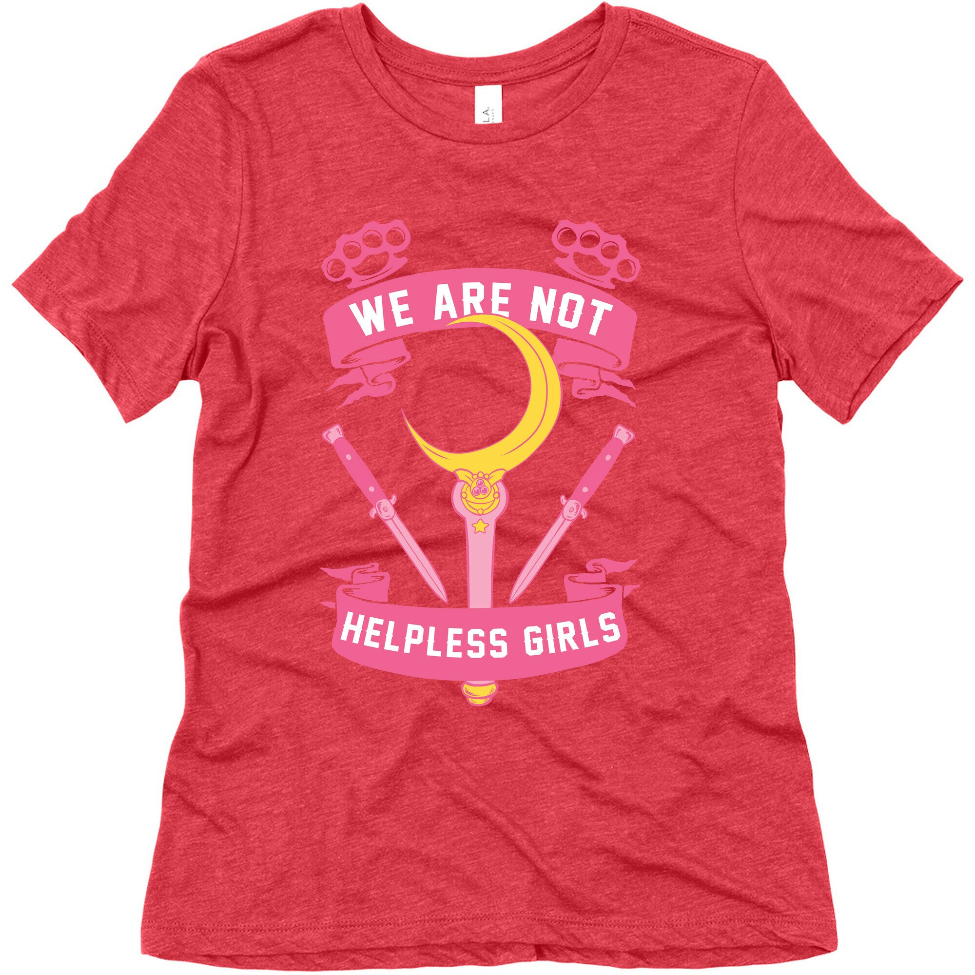We Are Not Helpless Girls Moon Parody Women's Triblend Tee
