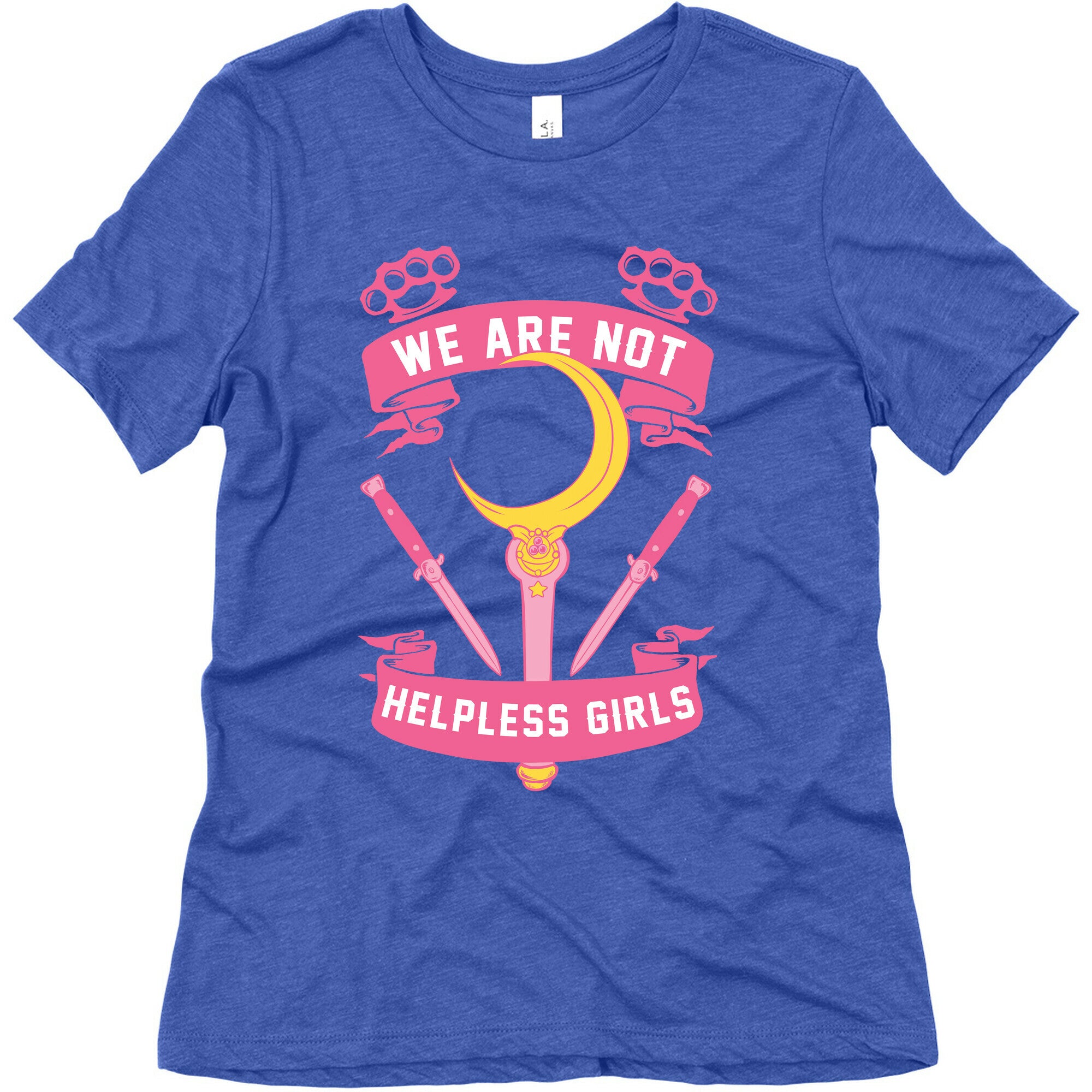 We Are Not Helpless Girls Moon Parody Women's Triblend Tee