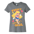 Fight Like A Girl: Venus Parody Women's Cotton Tee