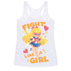 Fight Like A Girl: Venus Parody Racerback Tank
