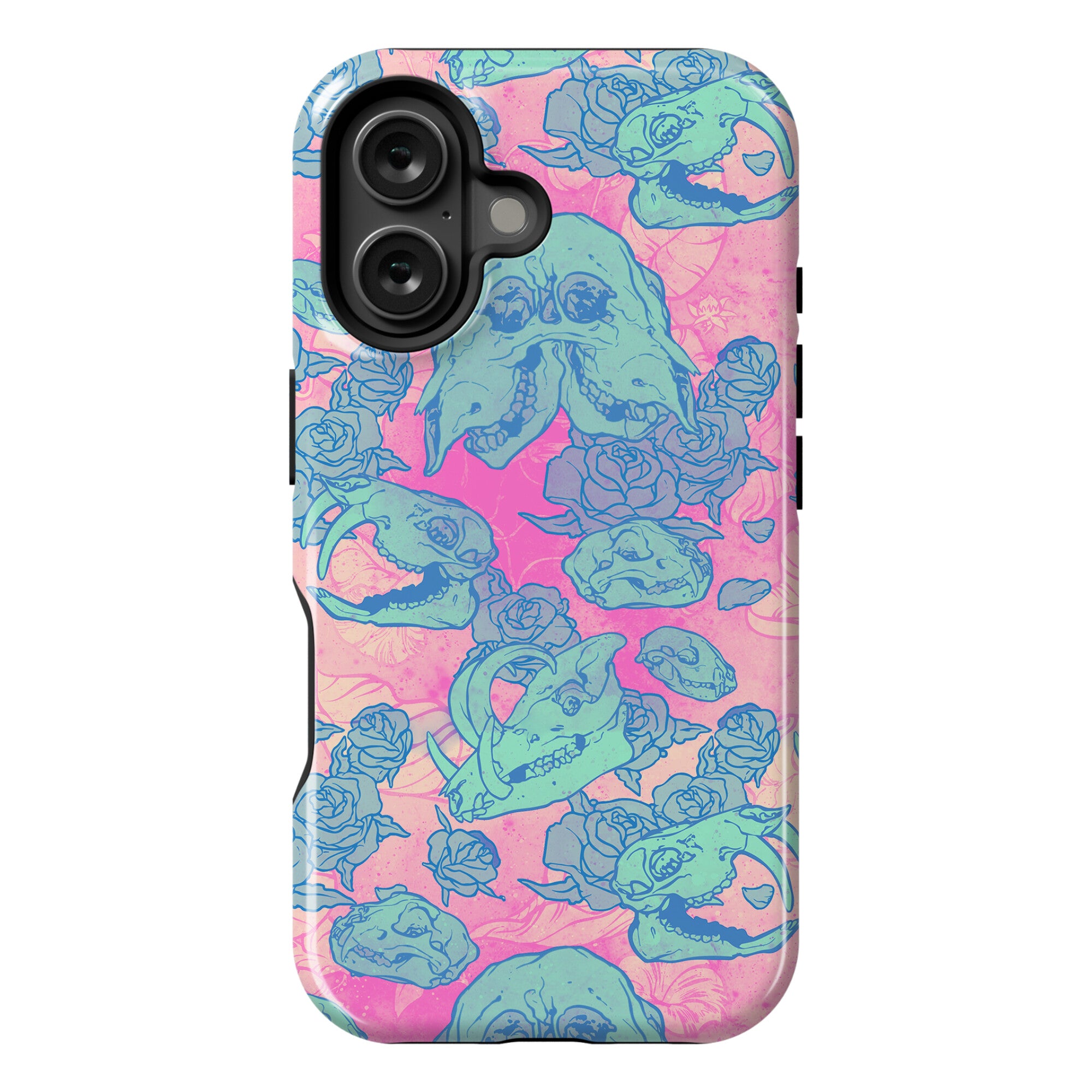 Skulls and Flowers Phone Case