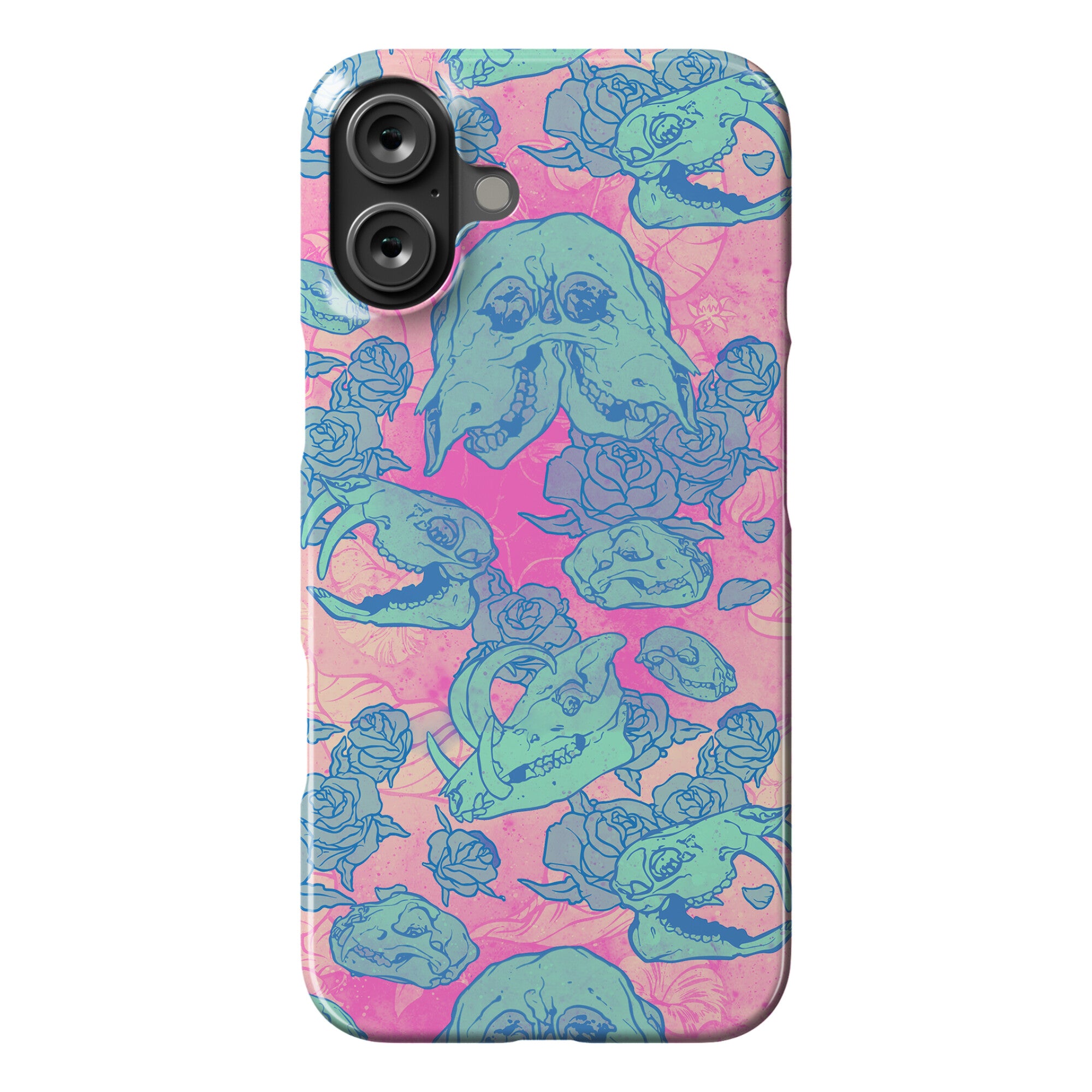 Skulls and Flowers Phone Case
