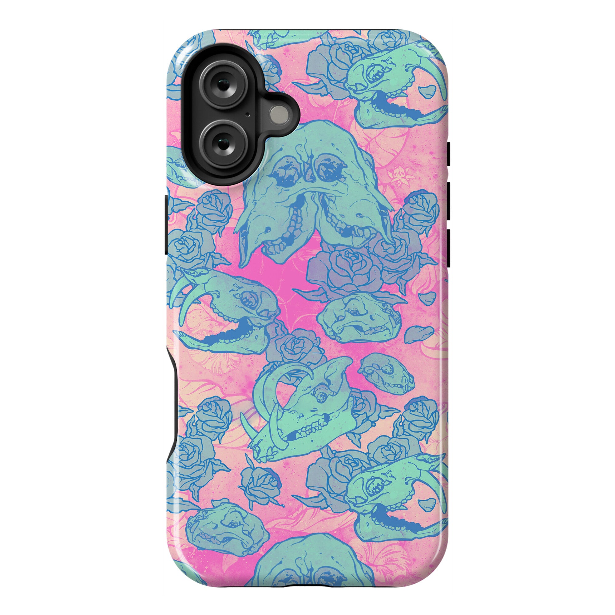 Skulls and Flowers Phone Case