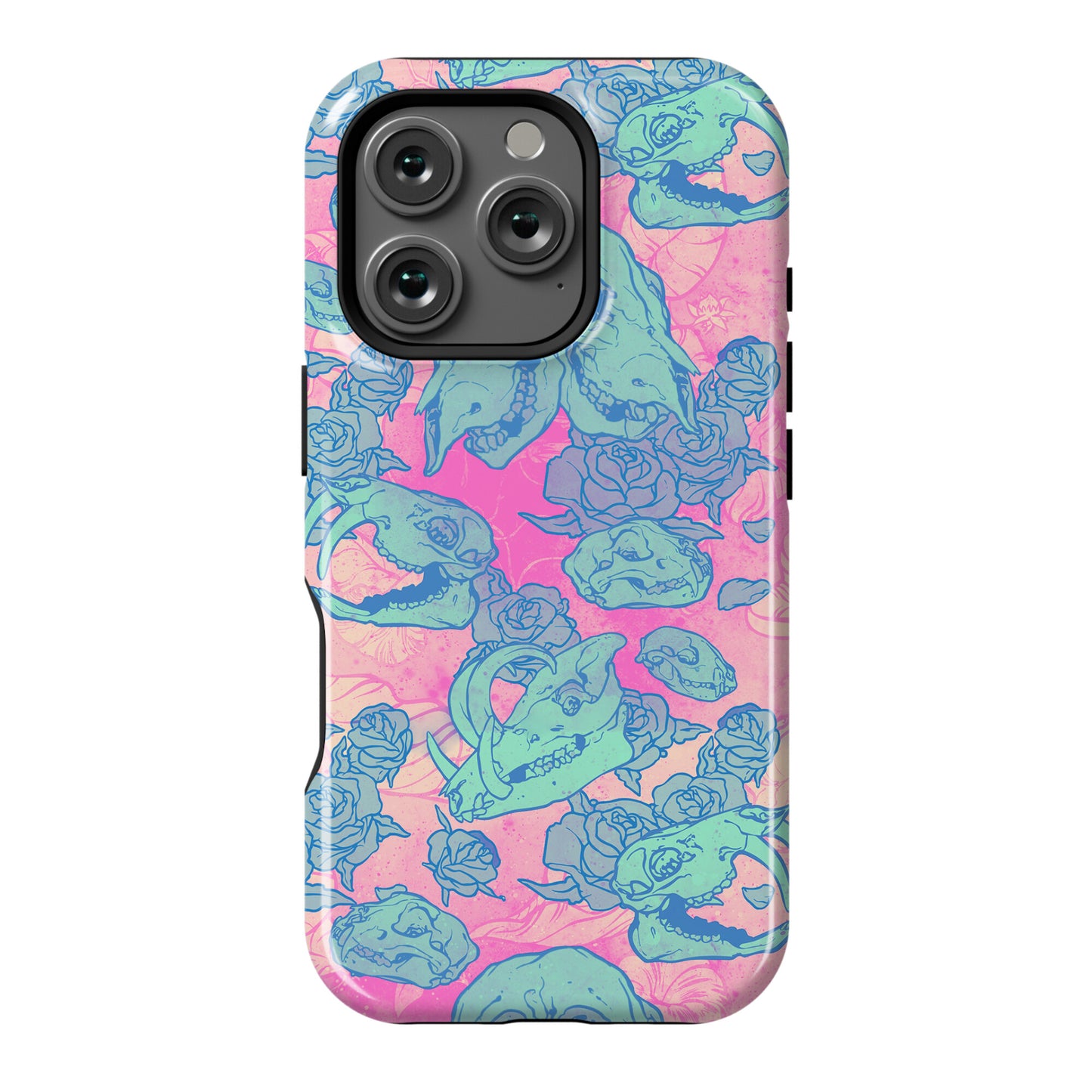 Skulls and Flowers Phone Case