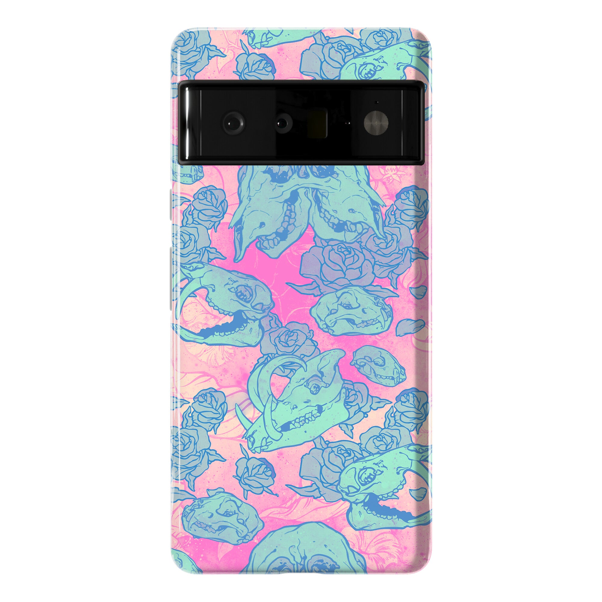 Skulls and Flowers Phone Case