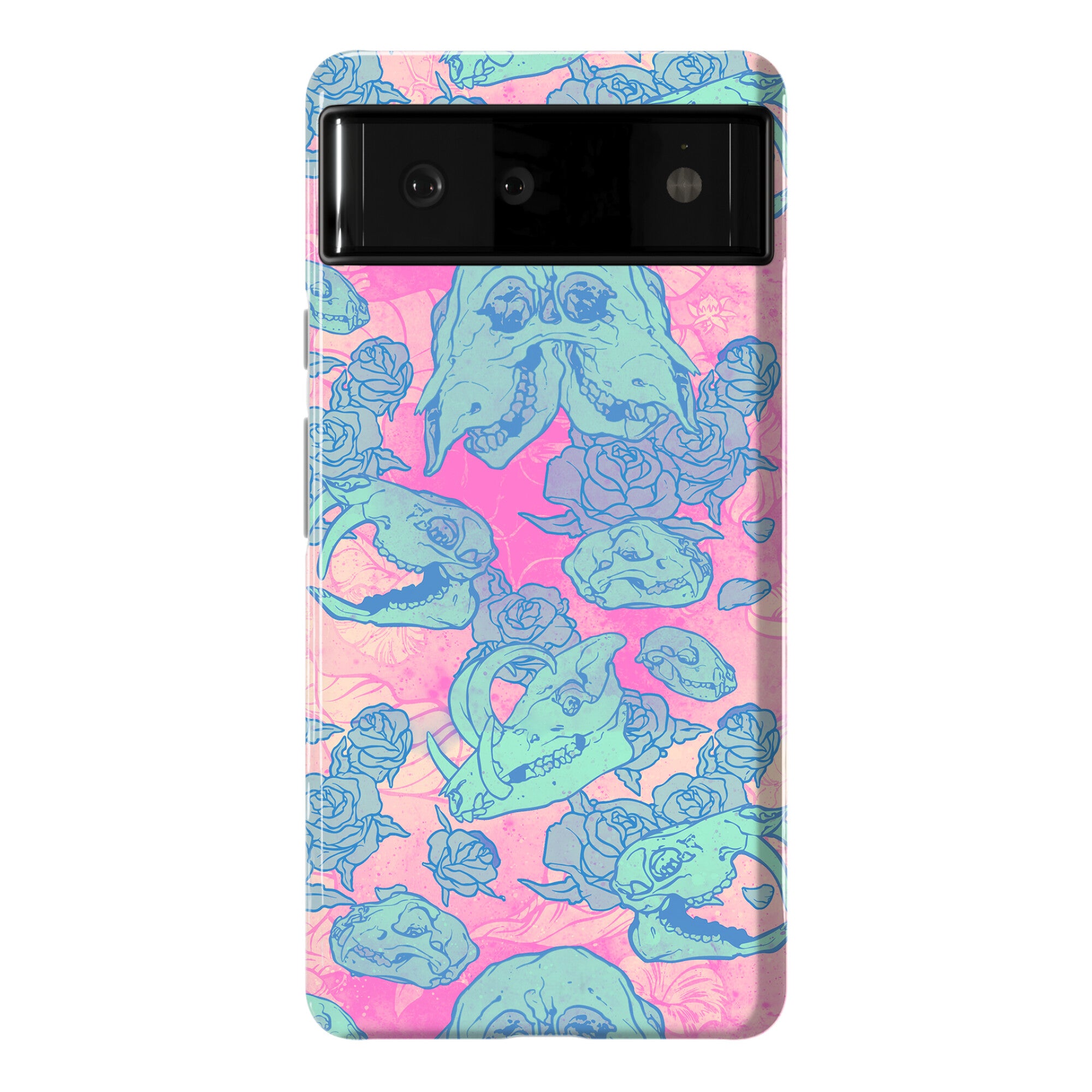 Skulls and Flowers Phone Case