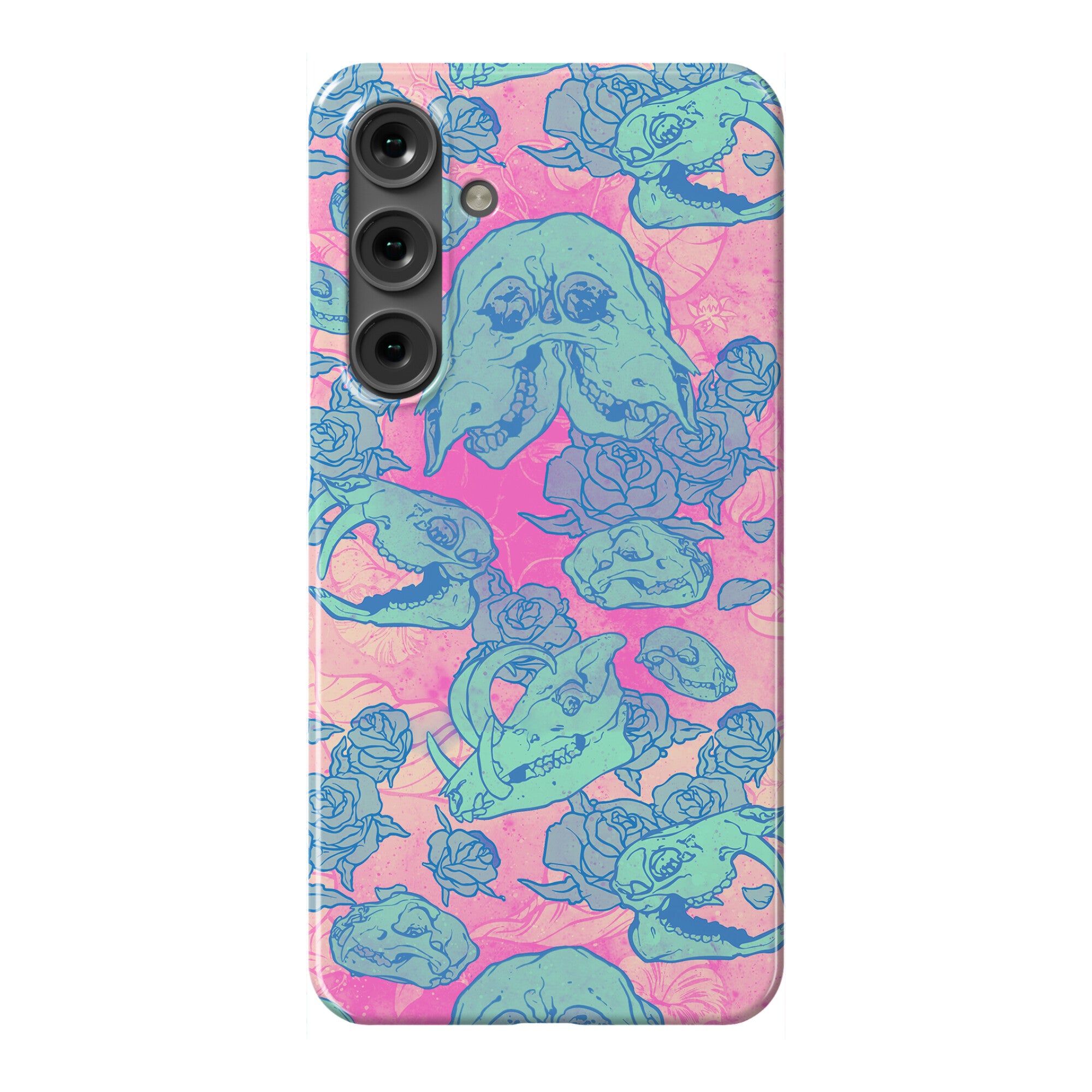 Skulls and Flowers Phone Case