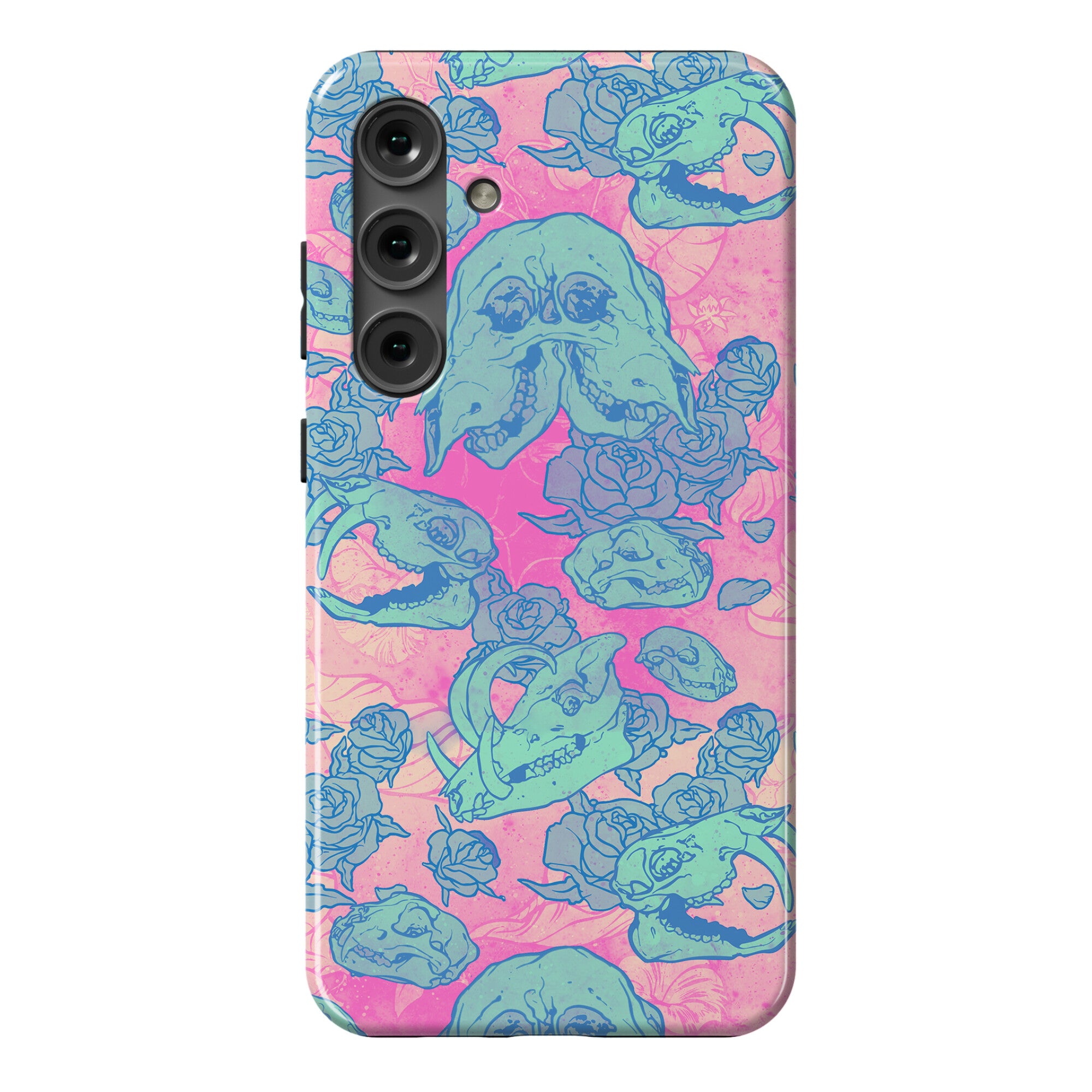 Skulls and Flowers Phone Case