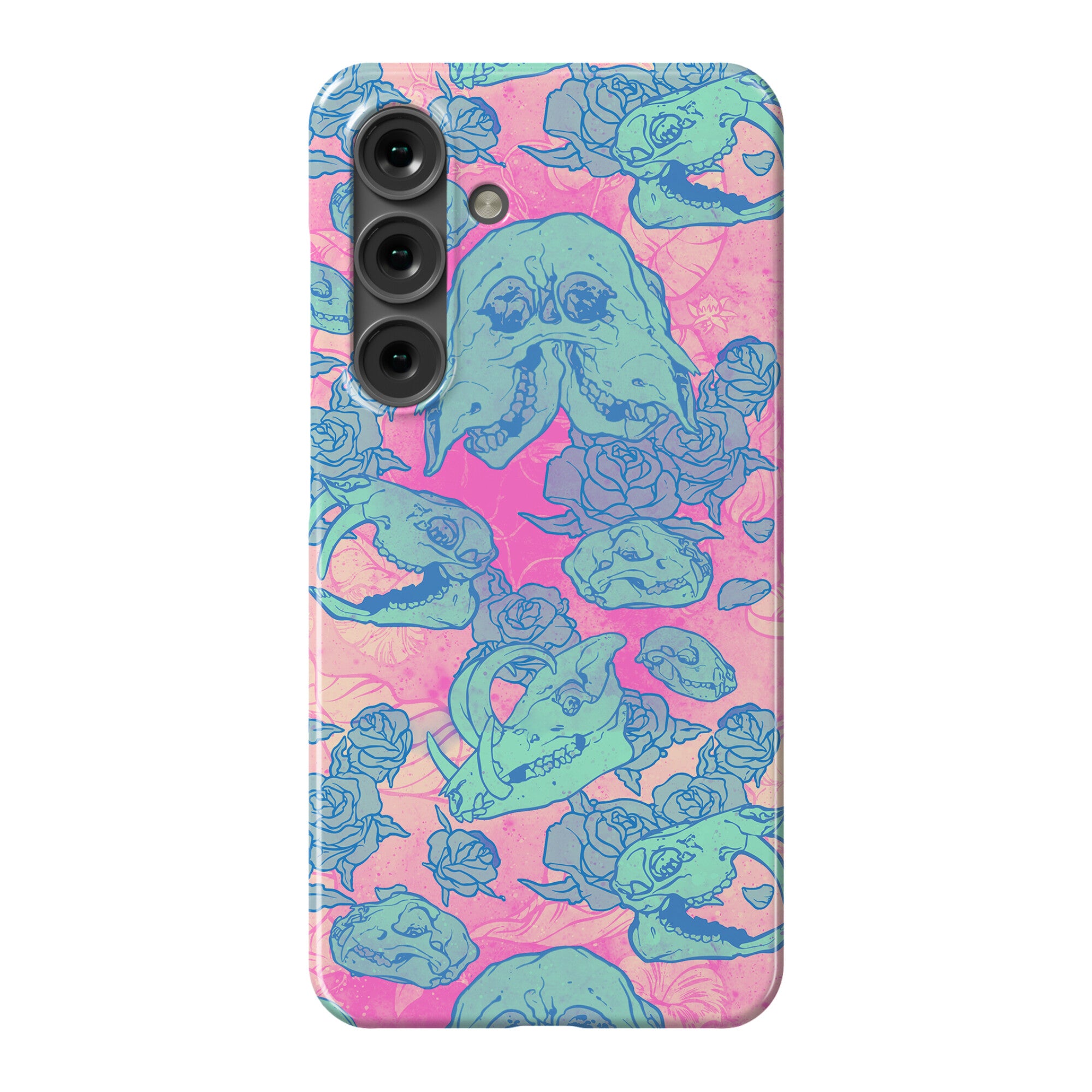 Skulls and Flowers Phone Case