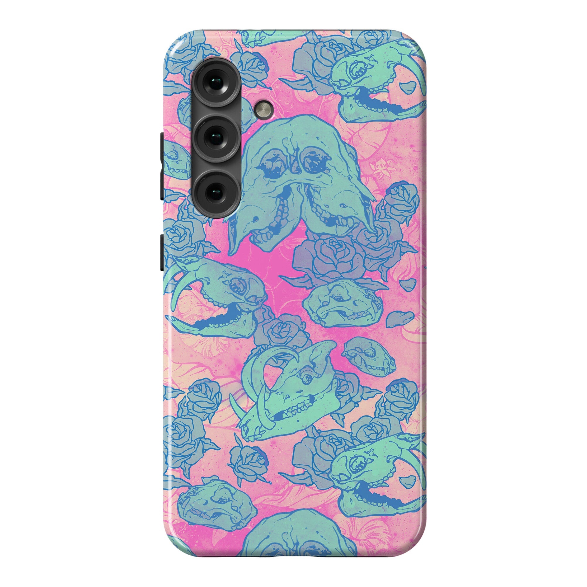 Skulls and Flowers Phone Case