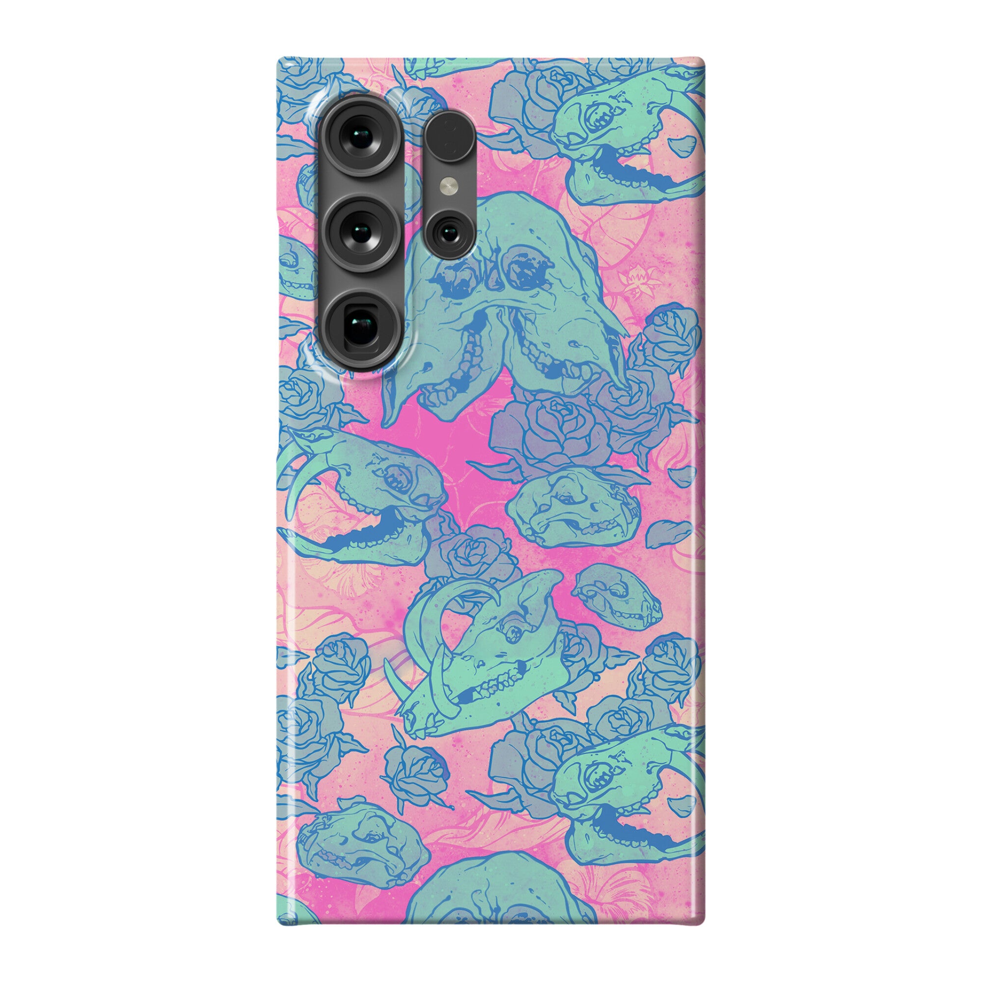 Skulls and Flowers Phone Case